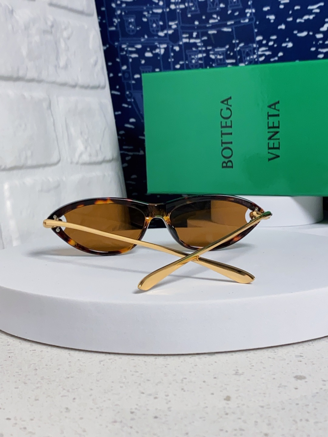 Bottega Veneta宝缇嘉 新款夏季女士镂空猫眼防晒太阳眼镜跨境欧美嘻哈搞怪绳结镜腿墨镜 BV1