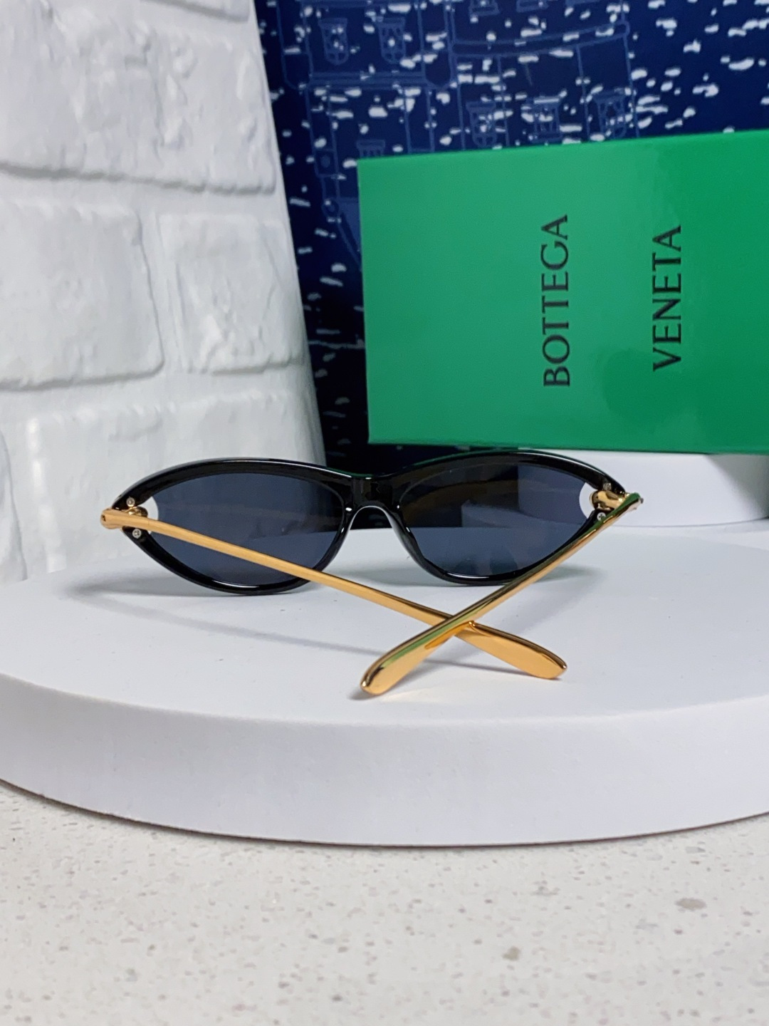 Bottega Veneta宝缇嘉 新款夏季女士镂空猫眼防晒太阳眼镜跨境欧美嘻哈搞怪绳结镜腿墨镜 BV1