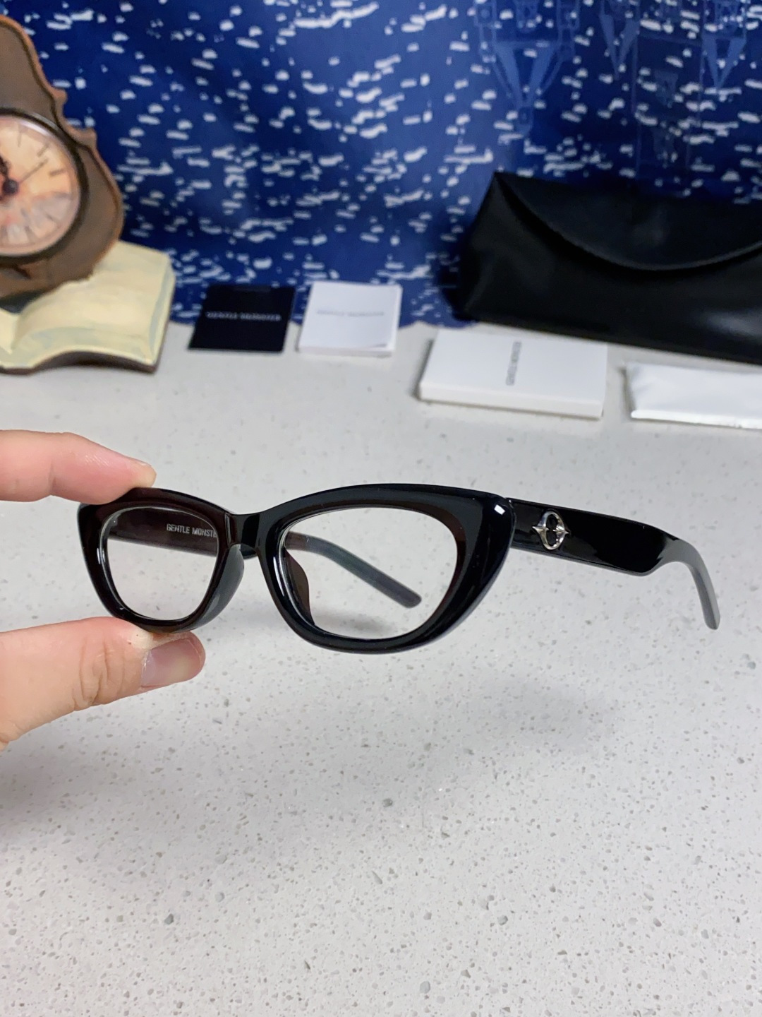 Gentle Moster(GM) 2025新款墨镜太阳眼镜男女士明星同款猫眼高级感防紫外线近视带度数 