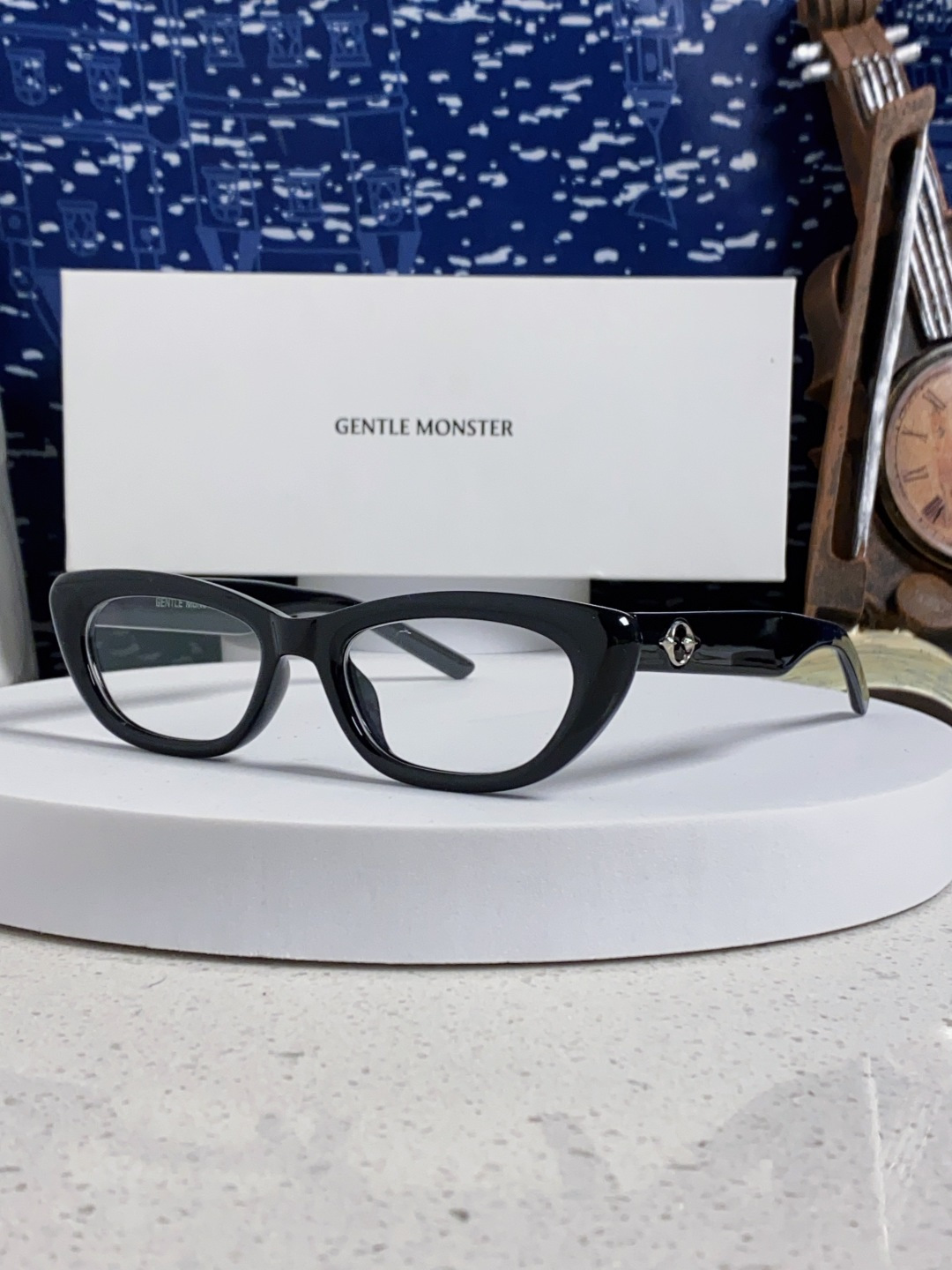 Gentle Moster(GM) 2025新款墨镜太阳眼镜男女士明星同款猫眼高级感防紫外线近视带度数 