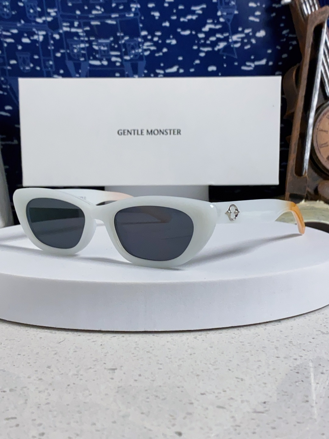 Gentle Moster(GM) 2025新款墨镜太阳眼镜男女士明星同款猫眼高级感防紫外线近视带度数 