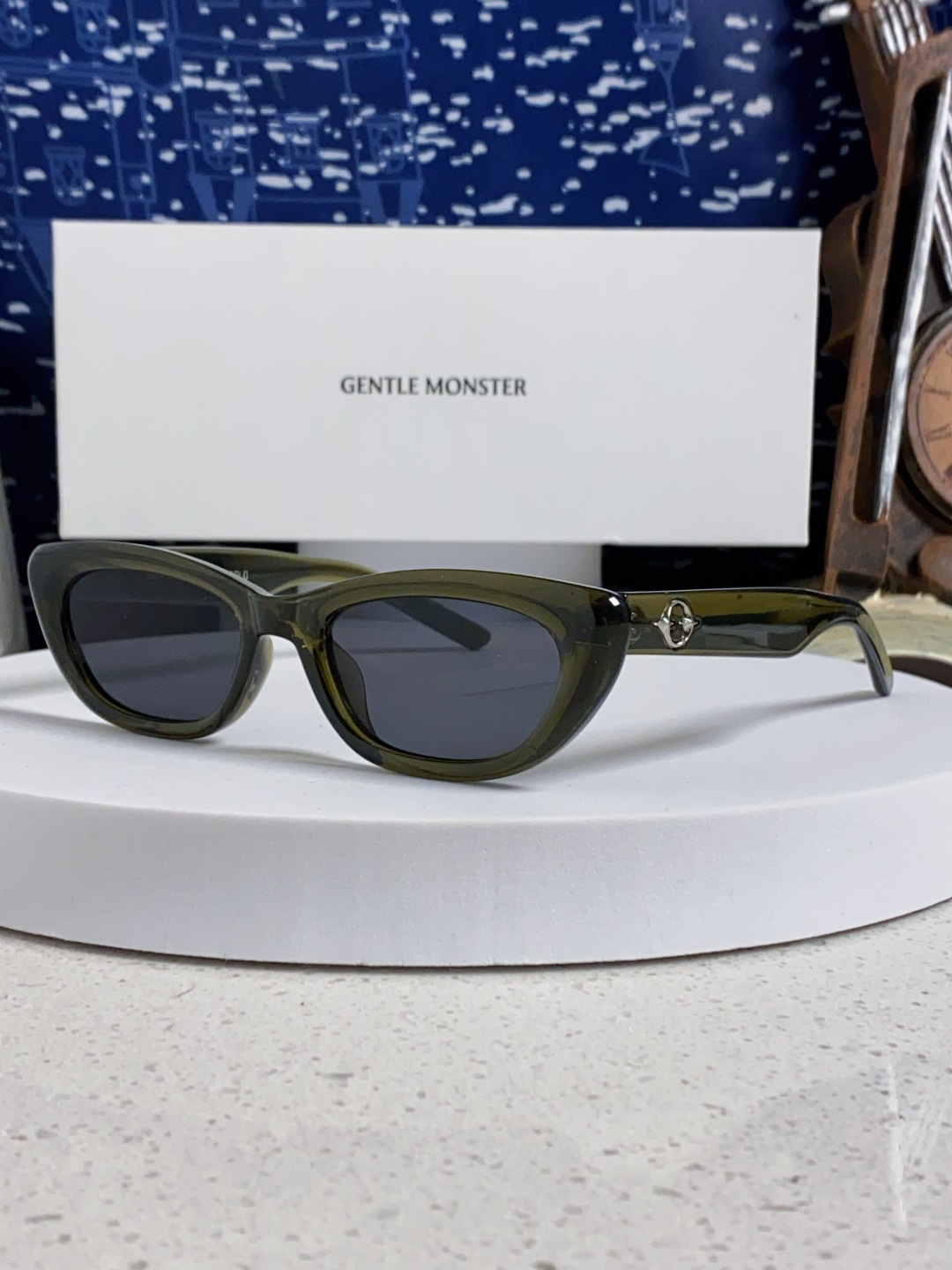 Gentle Moster(GM) 2025新款墨镜太阳眼镜男女士明星同款猫眼高级感防紫外线近视带度数 