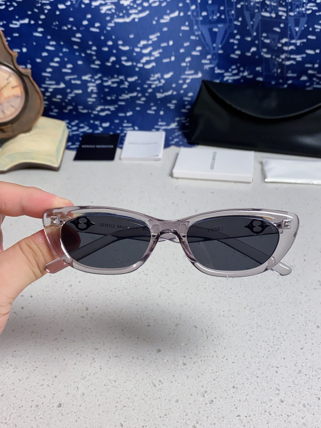 Gentle Moster(GM) 2025新款墨镜太阳眼镜男女士明星同款猫眼高级感防紫外线近视带度数 