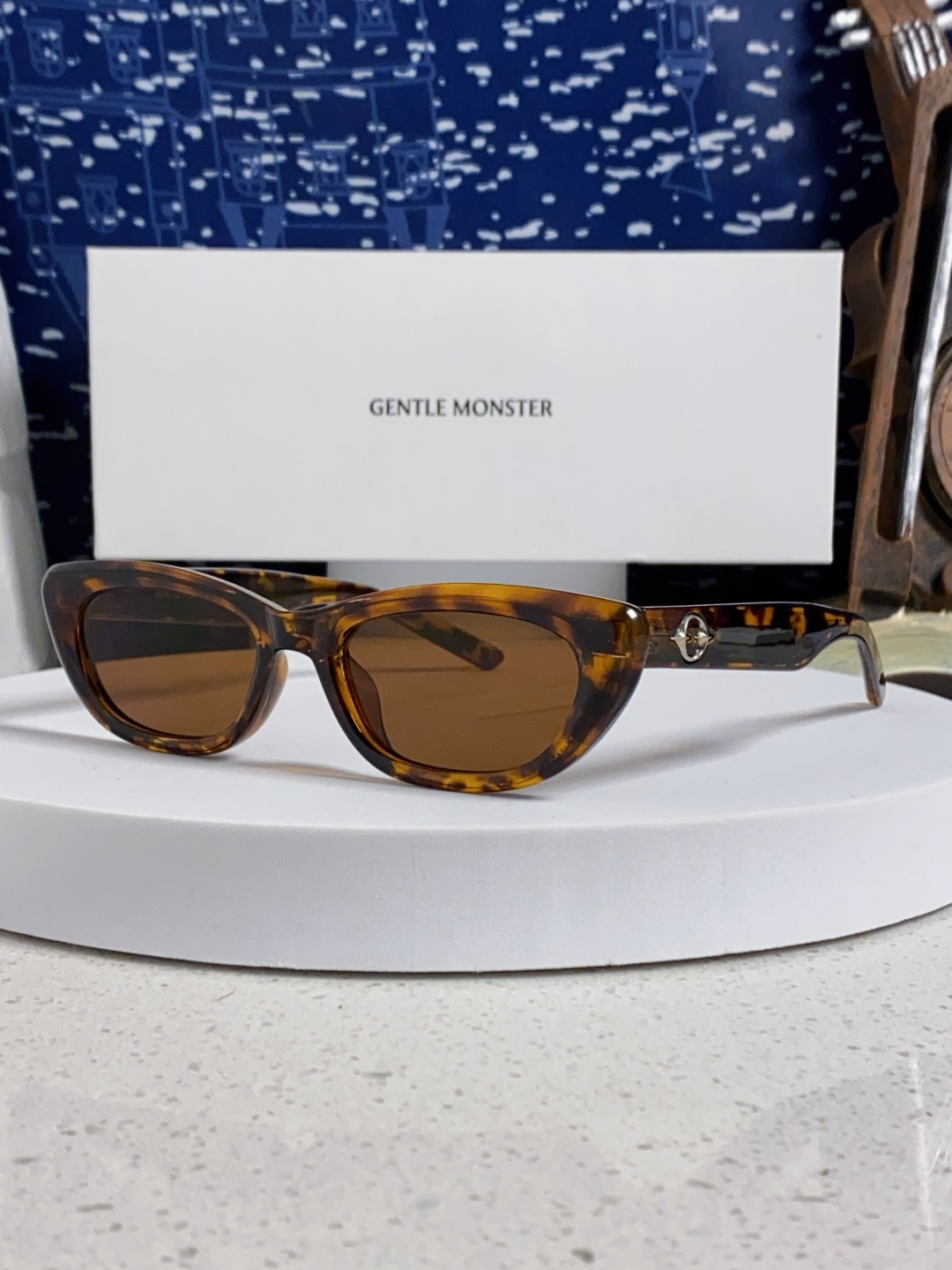 Gentle Moster(GM) 2025新款墨镜太阳眼镜男女士明星同款猫眼高级感防紫外线近视带度数 