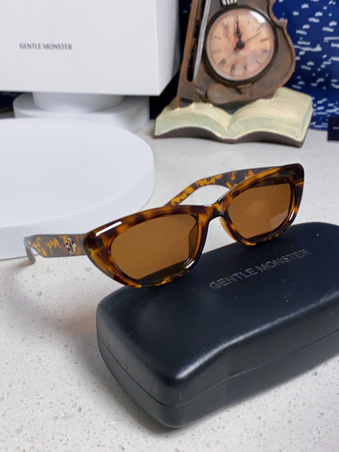 Gentle Moster(GM) 2025新款墨镜太阳眼镜男女士明星同款猫眼高级感防紫外线近视带度数 