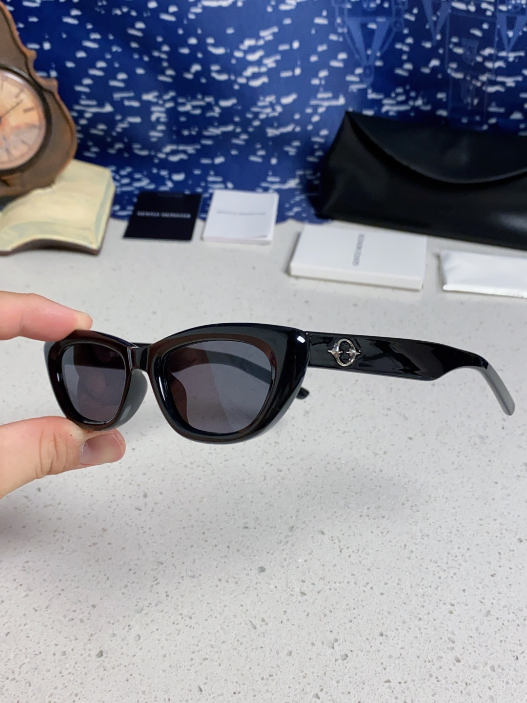 Gentle Moster(GM) 2025新款墨镜太阳眼镜男女士明星同款猫眼高级感防紫外线近视带度数 