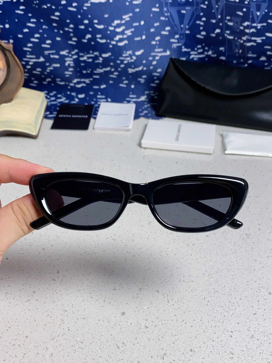 Gentle Moster(GM) 2025新款墨镜太阳眼镜男女士明星同款猫眼高级感防紫外线近视带度数 