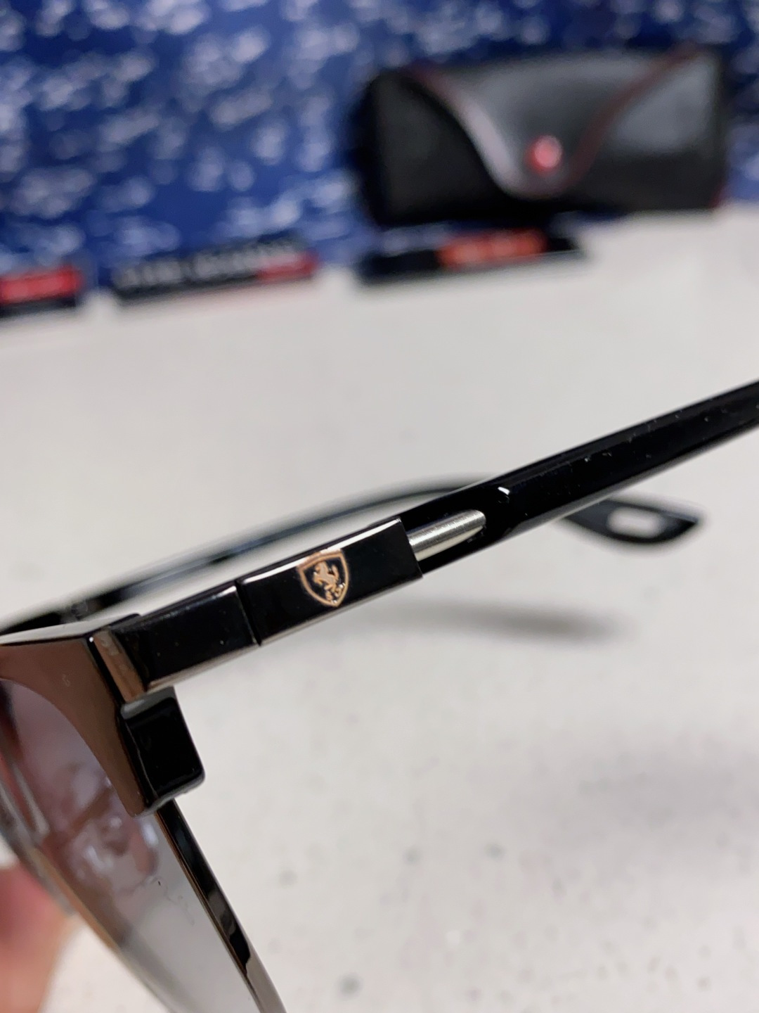 RayBan雷朋法拉利联名 2025新款 复古半框墨镜派对达人眉毛架太阳镜男女款 钢化玻璃镜片 情侣墨镜