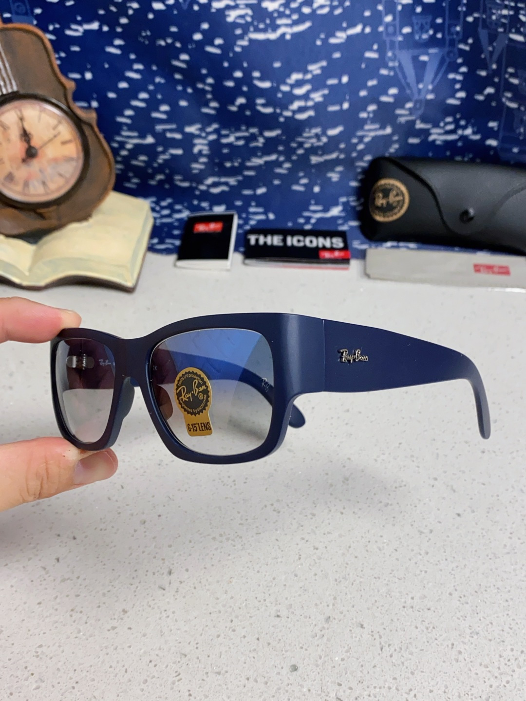 RayBan雷朋 2025新款Nomad方形宽边太阳镜 男女通用款户外开车专用 RB2187