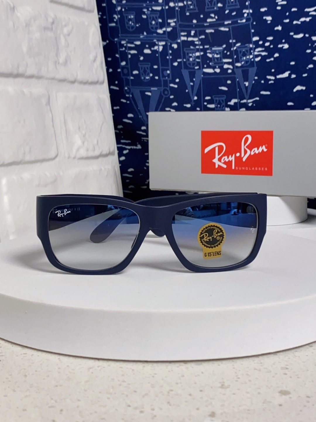 RayBan雷朋 2025新款Nomad方形宽边太阳镜 男女通用款户外开车专用 RB2187