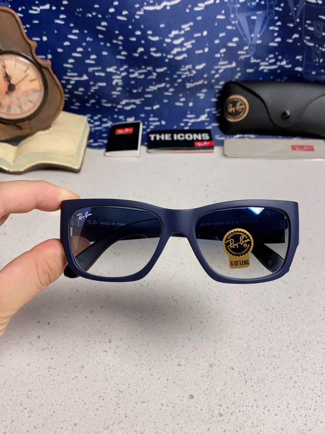 RayBan雷朋 2025新款Nomad方形宽边太阳镜 男女通用款户外开车专用 RB2187