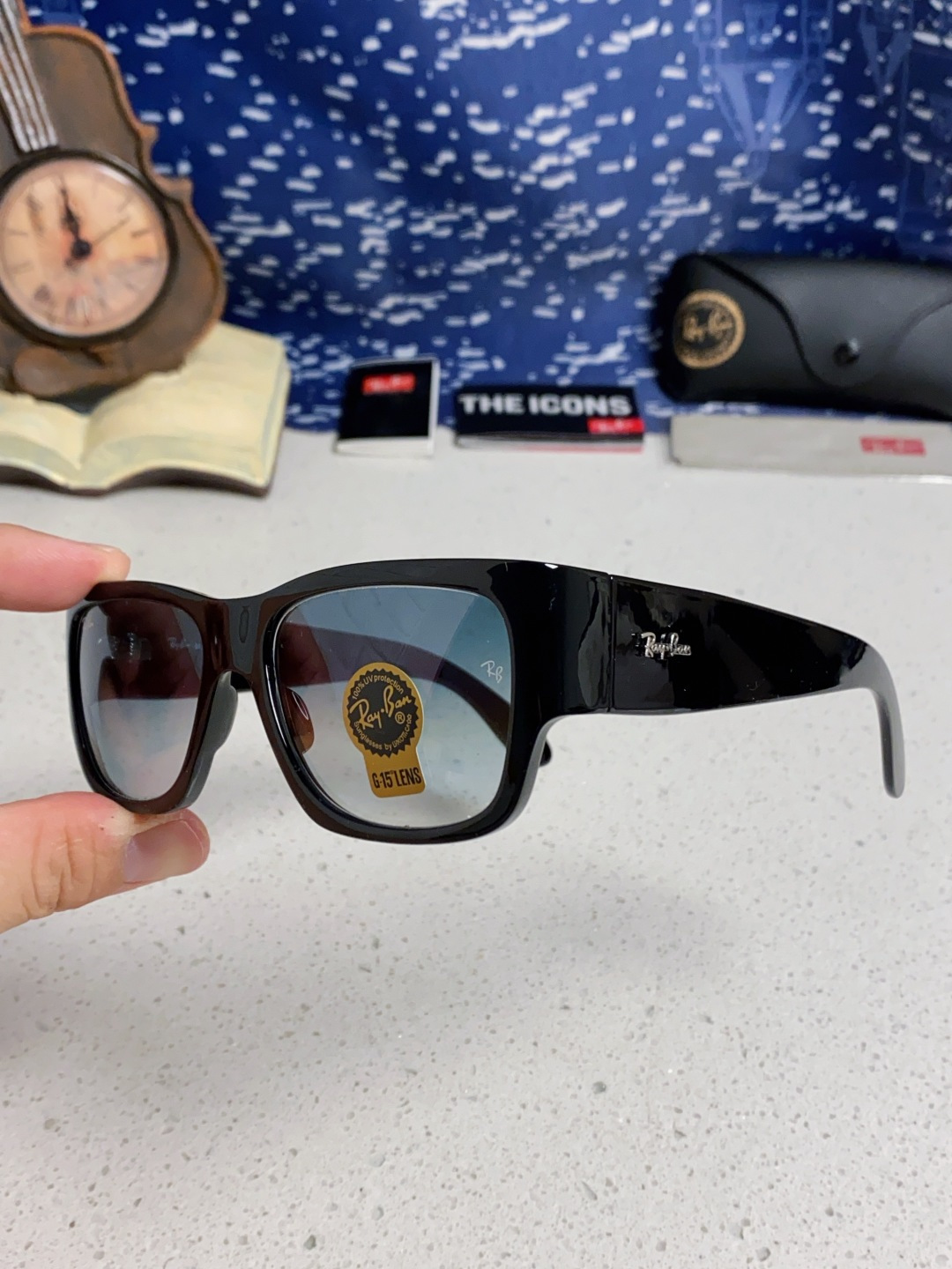 RayBan雷朋 2025新款Nomad方形宽边太阳镜 男女通用款户外开车专用 RB2187