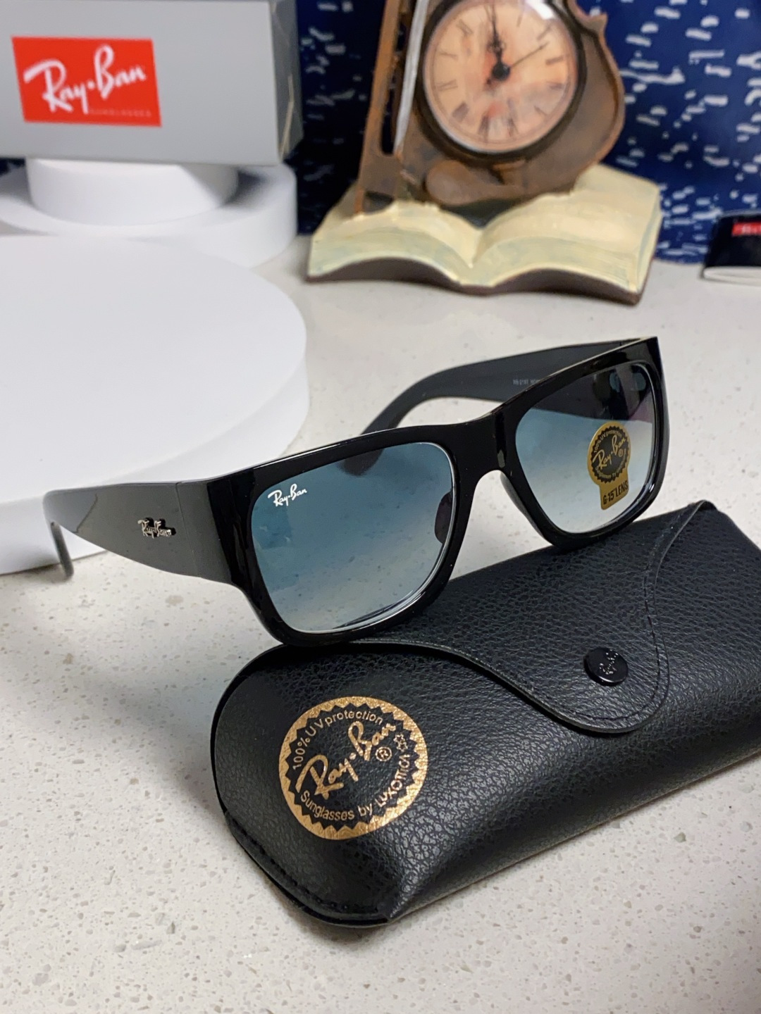 RayBan雷朋 2025新款Nomad方形宽边太阳镜 男女通用款户外开车专用 RB2187