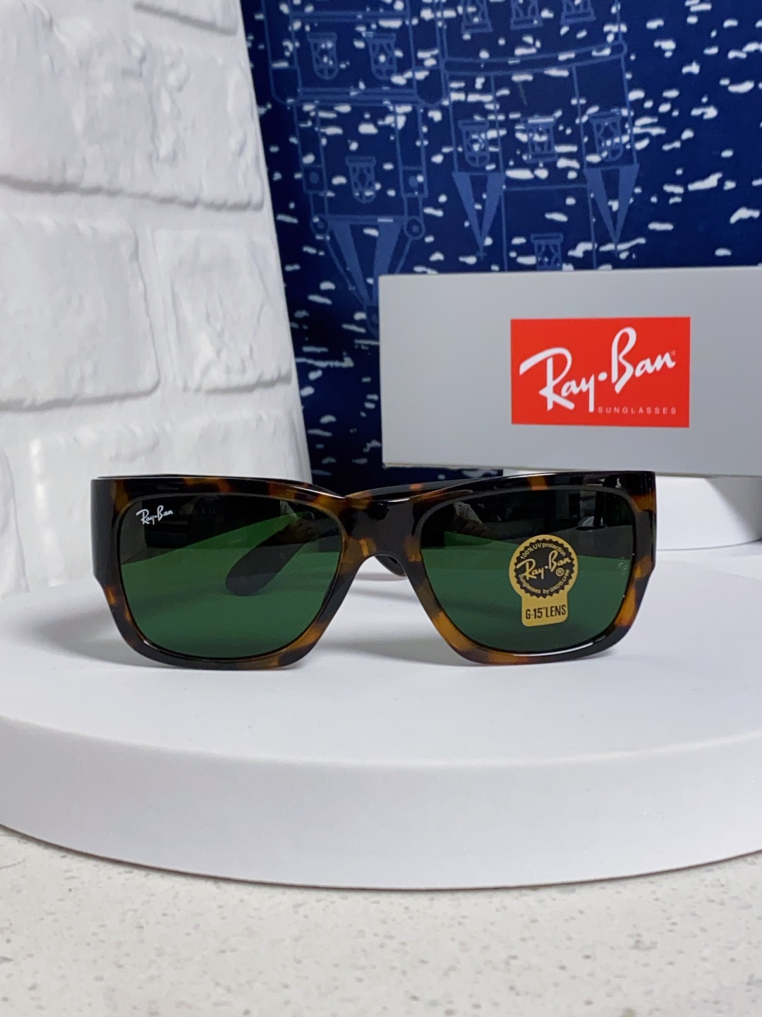 RayBan雷朋 2025新款Nomad方形宽边太阳镜 男女通用款户外开车专用 RB2187