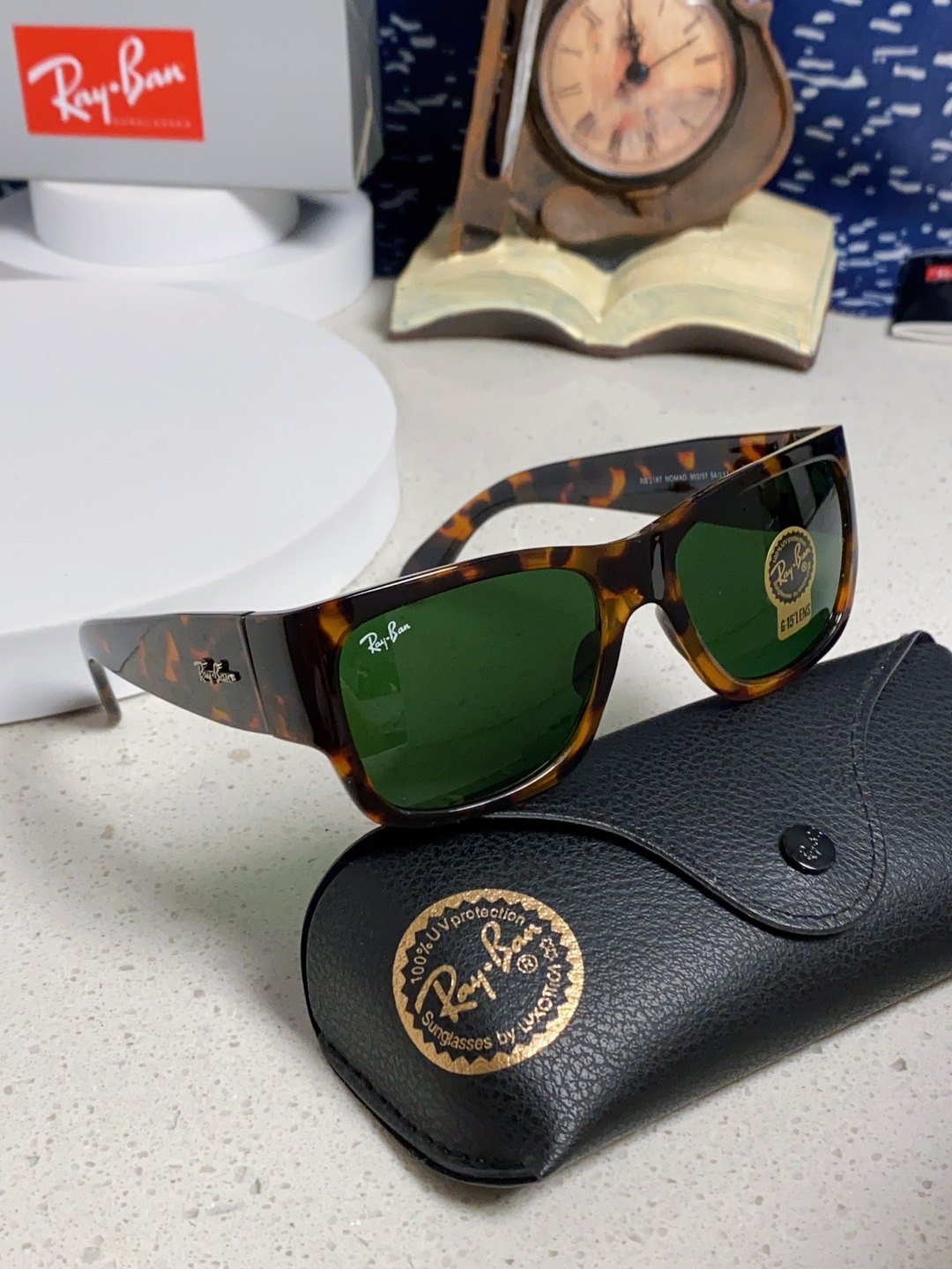 RayBan雷朋 2025新款Nomad方形宽边太阳镜 男女通用款户外开车专用 RB2187