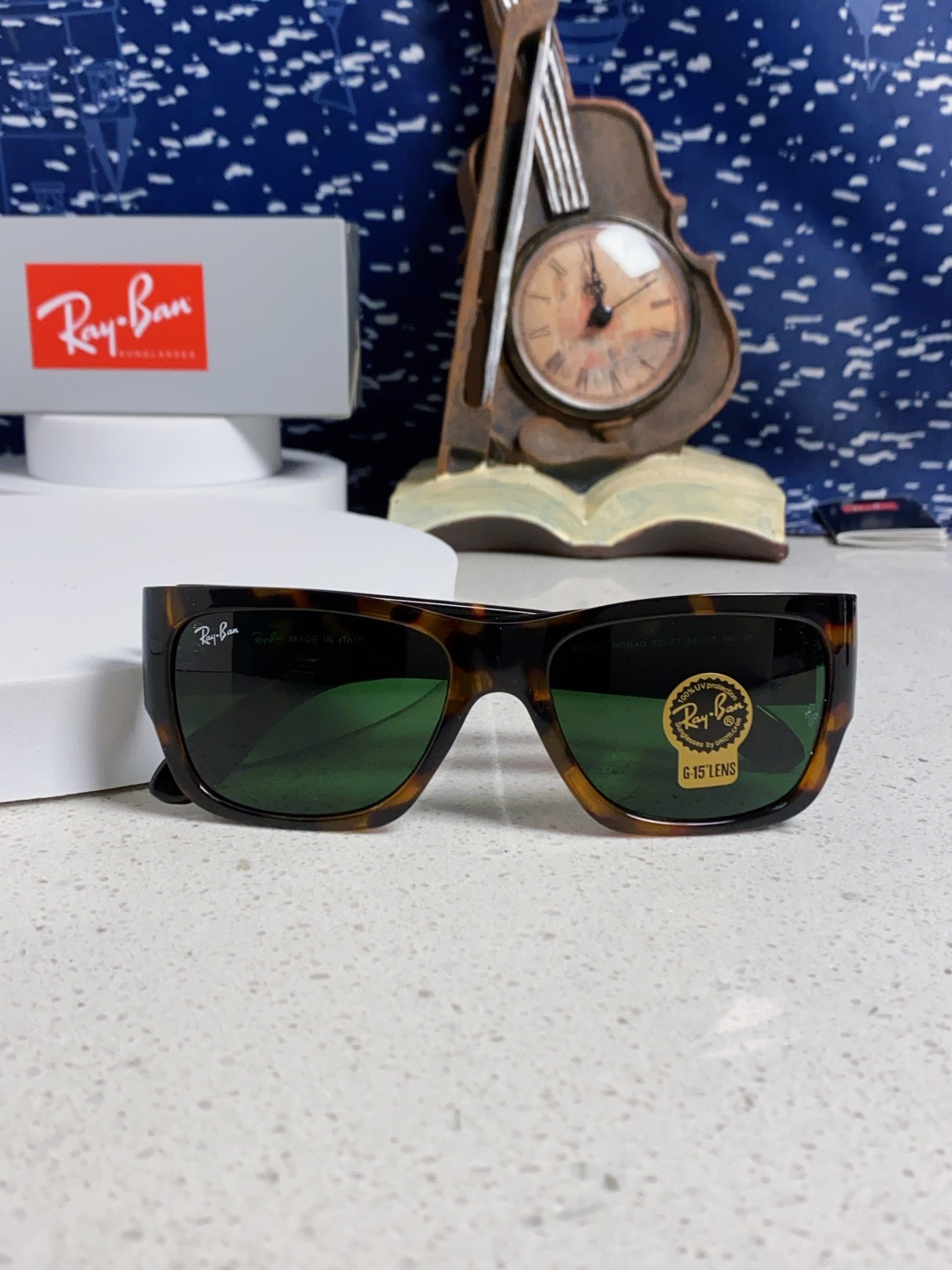 RayBan雷朋 2025新款Nomad方形宽边太阳镜 男女通用款户外开车专用 RB2187