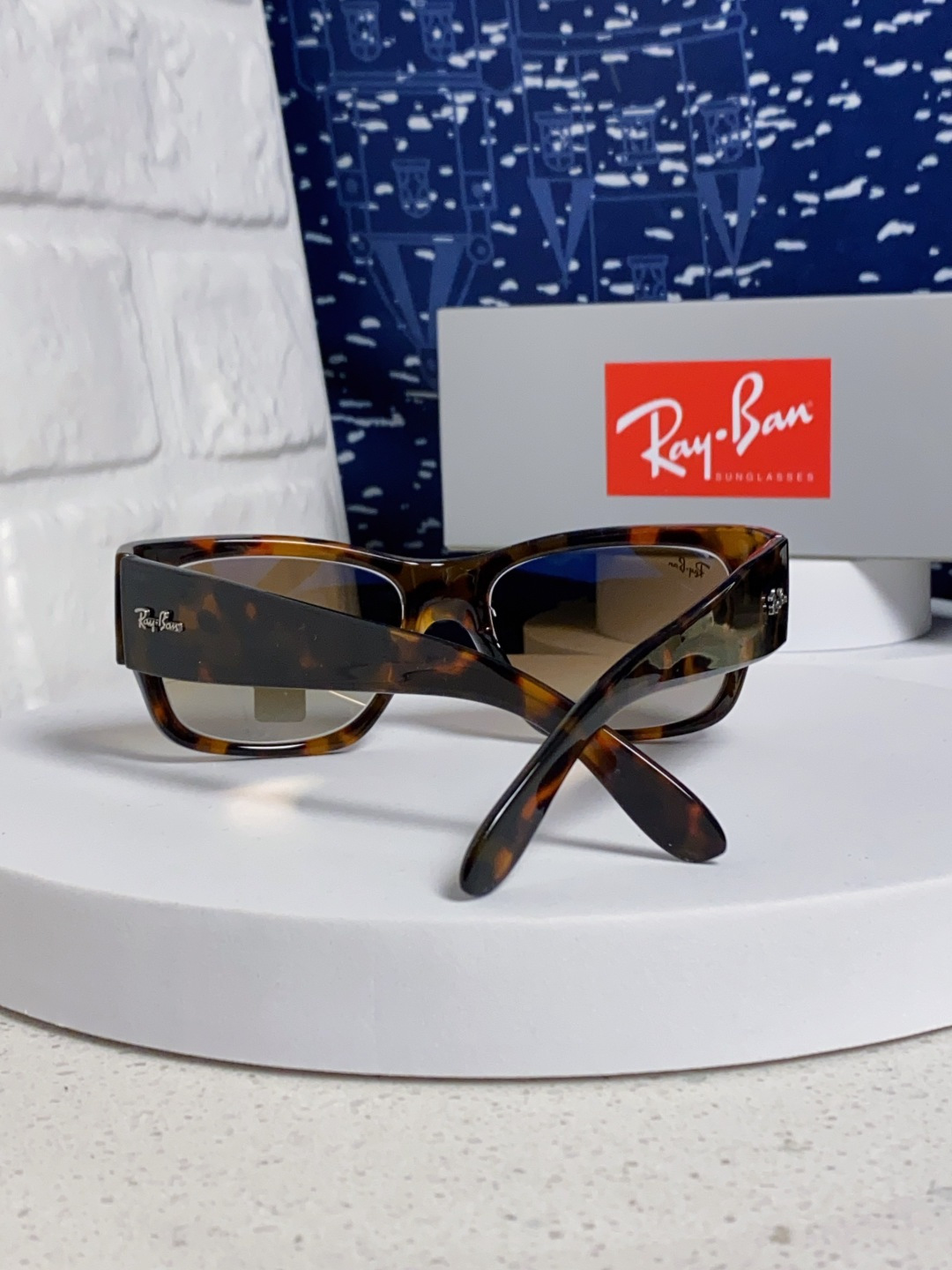 RayBan雷朋 2025新款Nomad方形宽边太阳镜 男女通用款户外开车专用 RB2187
