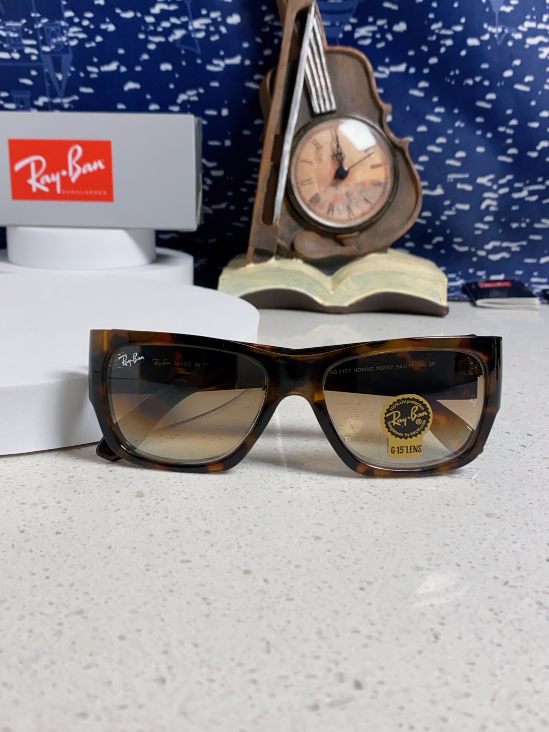 RayBan雷朋 2025新款Nomad方形宽边太阳镜 男女通用款户外开车专用 RB2187