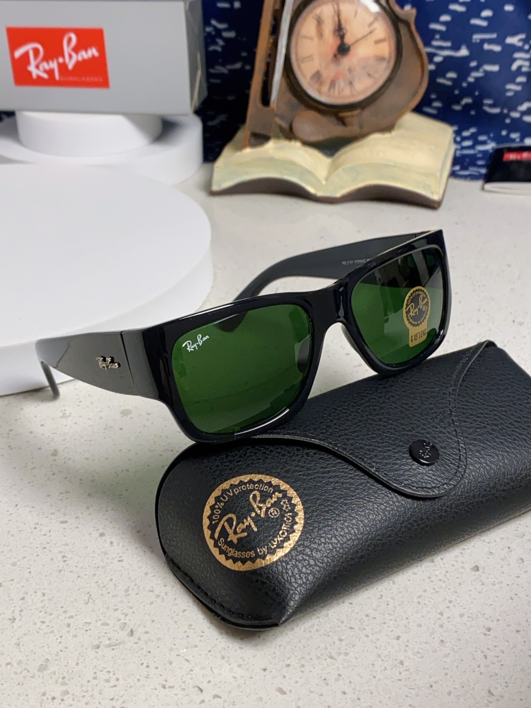 RayBan雷朋 2025新款Nomad方形宽边太阳镜 男女通用款户外开车专用 RB2187