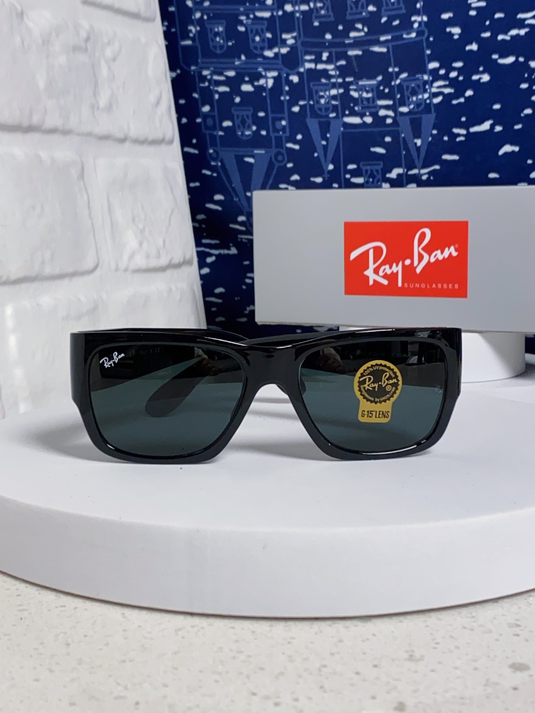 RayBan雷朋 2025新款Nomad方形宽边太阳镜 男女通用款户外开车专用 RB2187