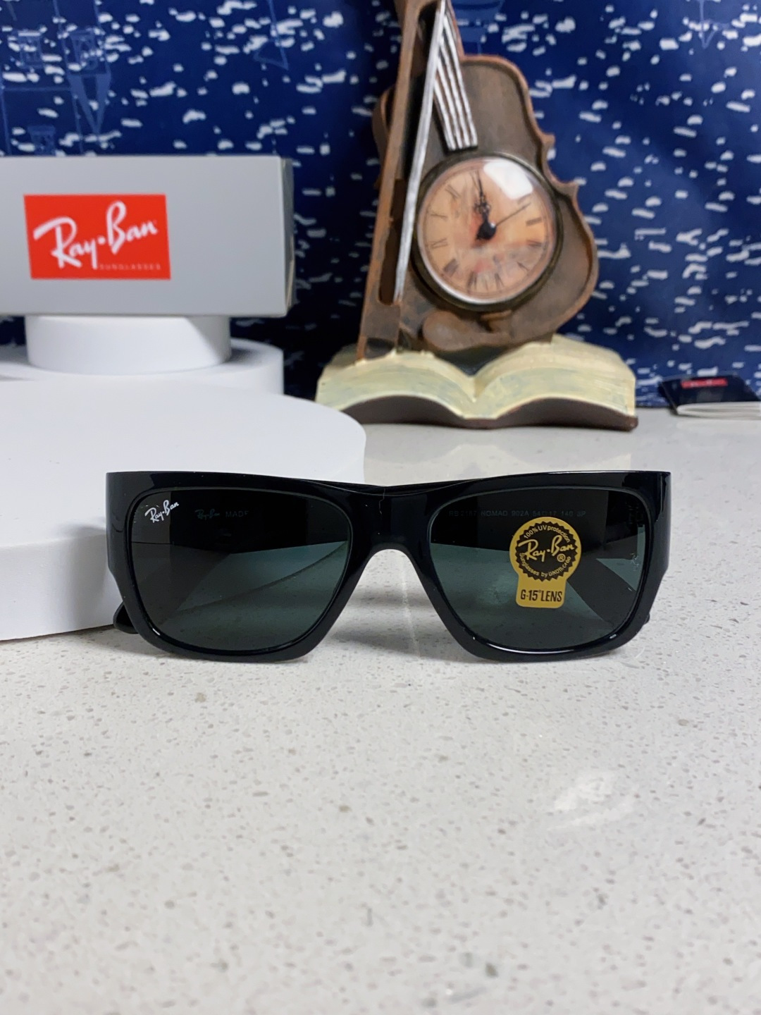 RayBan雷朋 2025新款Nomad方形宽边太阳镜 男女通用款户外开车专用 RB2187
