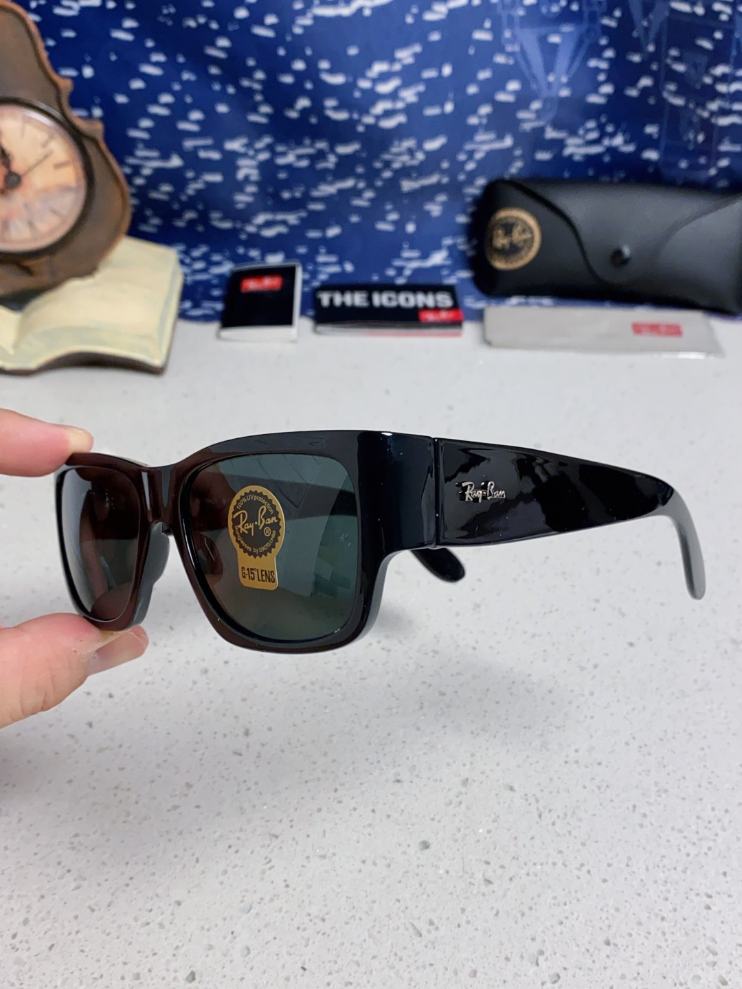 RayBan雷朋 2025新款Nomad方形宽边太阳镜 男女通用款户外开车专用 RB2187