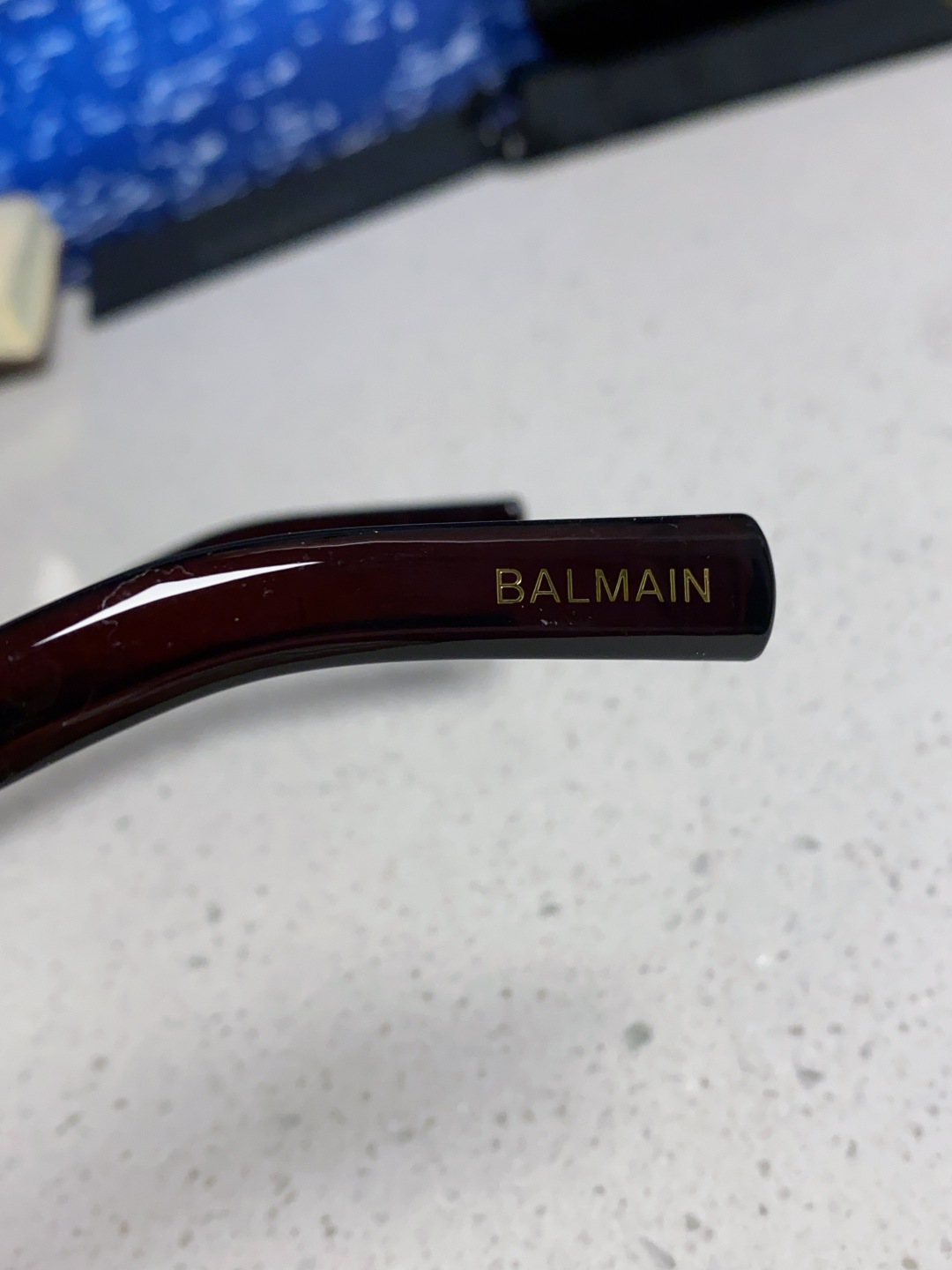 Balmain巴尔曼 2025新款无框太阳眼镜男士大脸开车驾驶防紫外线时尚方形墨镜商务休闲高端 男女通用