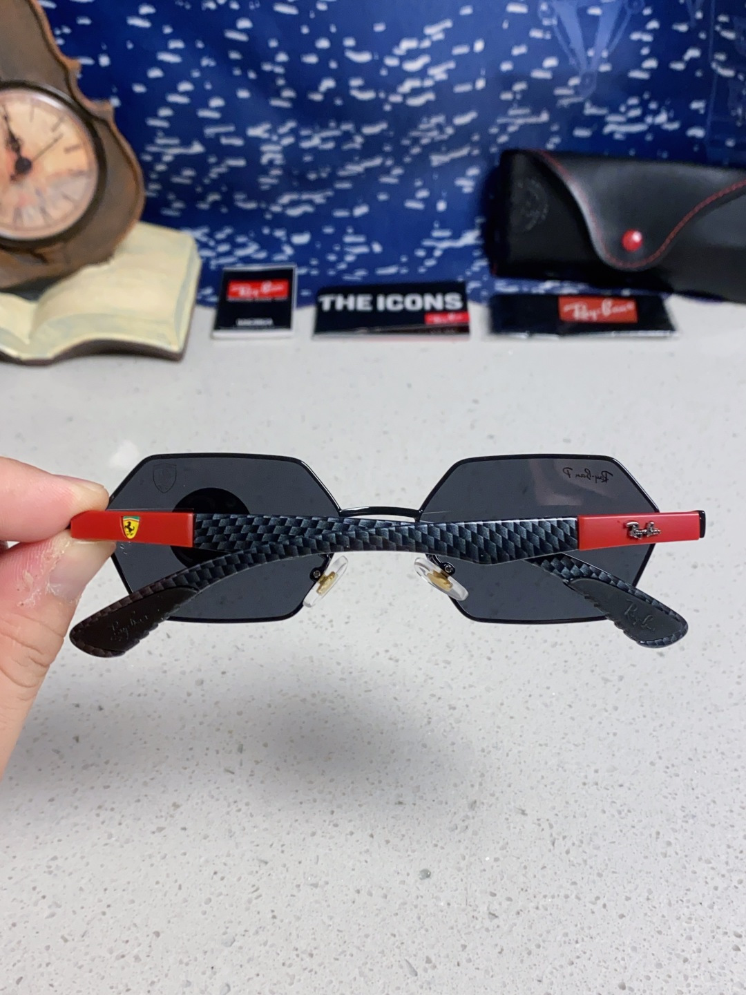 RayBan雷朋法拉利联名合作款 2025新款时尚偏光男太阳眼镜休闲运动墨镜男女华丽流行防紫外线情侣眼镜