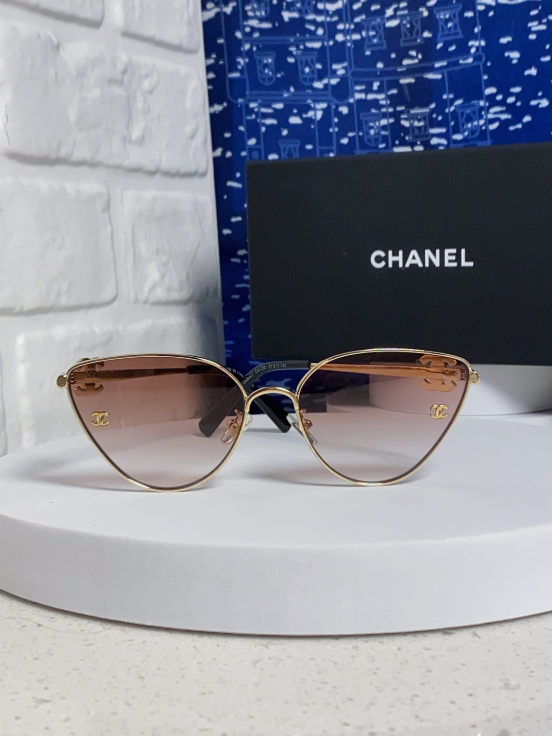 Chanel香奈儿 2025新款赛博朋克风金属大框飞行员式蛤蟆镜单梁太阳眼镜女潮圆脸显瘦墨镜