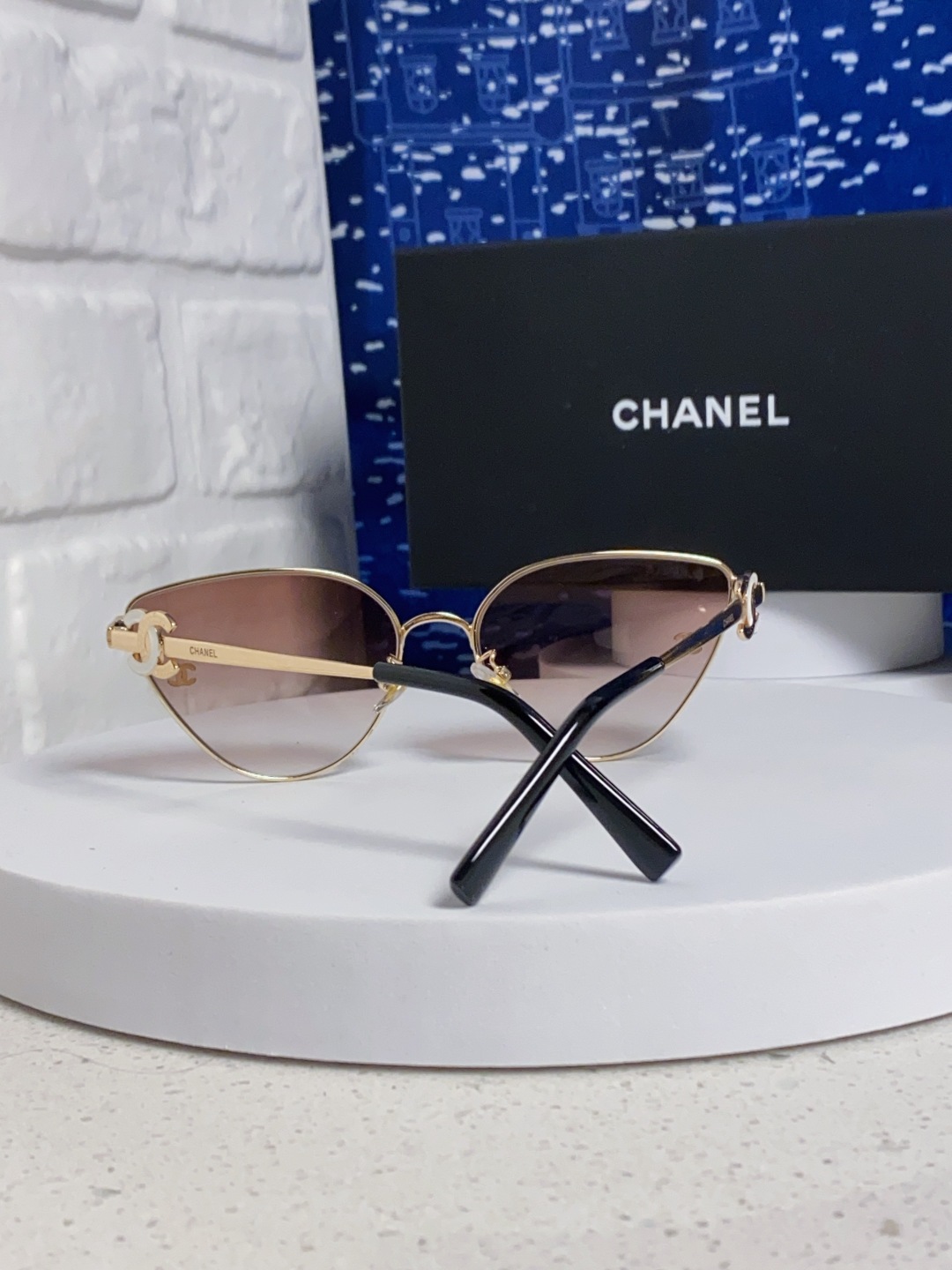 Chanel香奈儿 2025新款赛博朋克风金属大框飞行员式蛤蟆镜单梁太阳眼镜女潮圆脸显瘦墨镜
