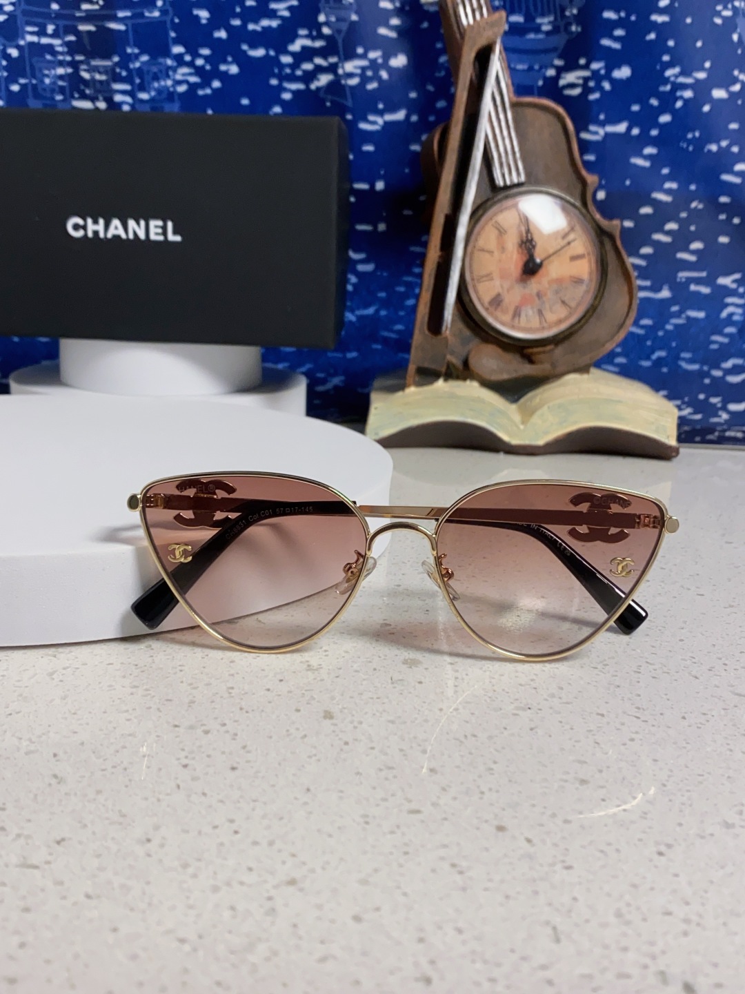 Chanel香奈儿 2025新款赛博朋克风金属大框飞行员式蛤蟆镜单梁太阳眼镜女潮圆脸显瘦墨镜