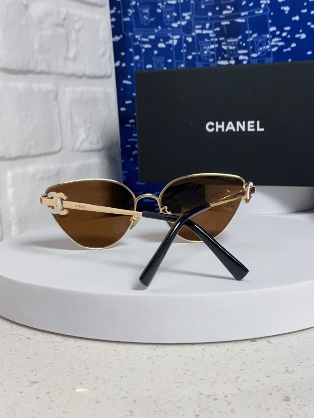 Chanel香奈儿 2025新款赛博朋克风金属大框飞行员式蛤蟆镜单梁太阳眼镜女潮圆脸显瘦墨镜