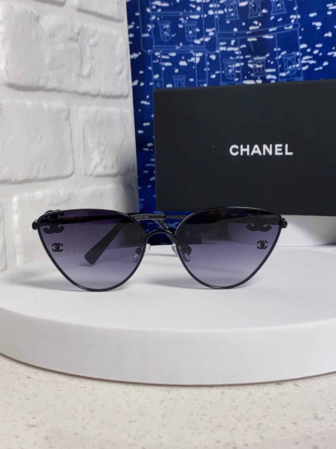 Chanel香奈儿 2025新款赛博朋克风金属大框飞行员式蛤蟆镜单梁太阳眼镜女潮圆脸显瘦墨镜
