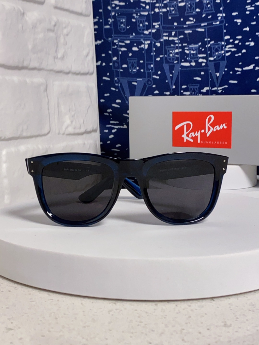 RayBan雷朋 2025新款 成毅同款REVERSE反转系列太阳镜复古方框男女情侣款简约黑框墨镜 RB