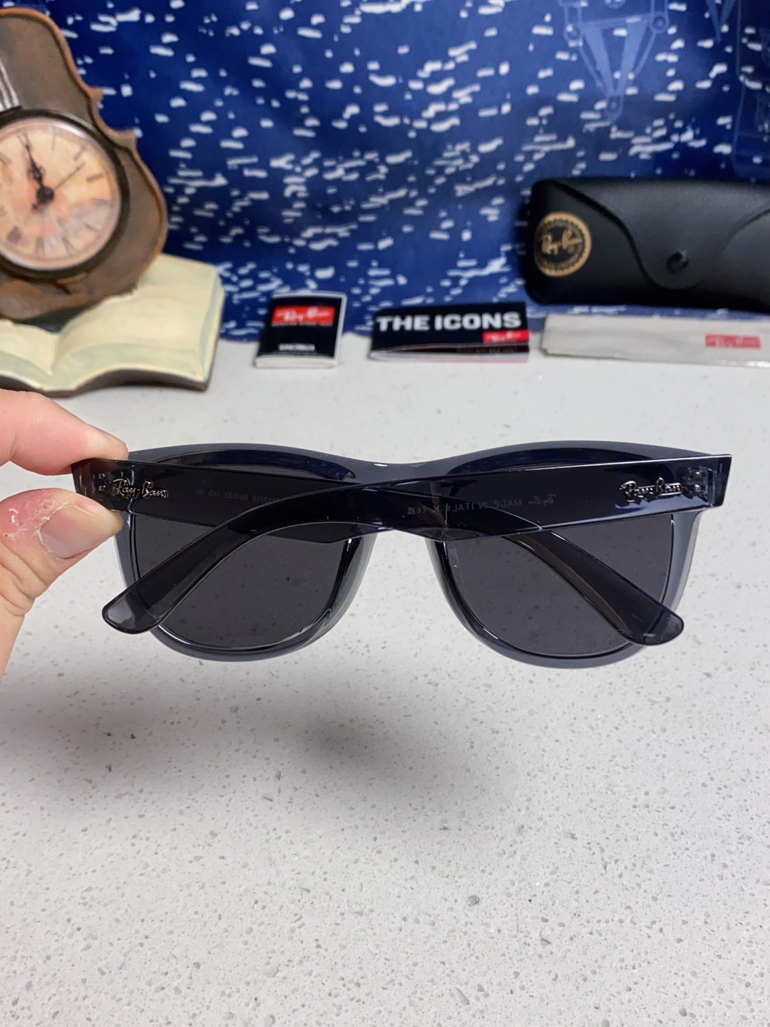 RayBan雷朋 2025新款 成毅同款REVERSE反转系列太阳镜复古方框男女情侣款简约黑框墨镜 RB