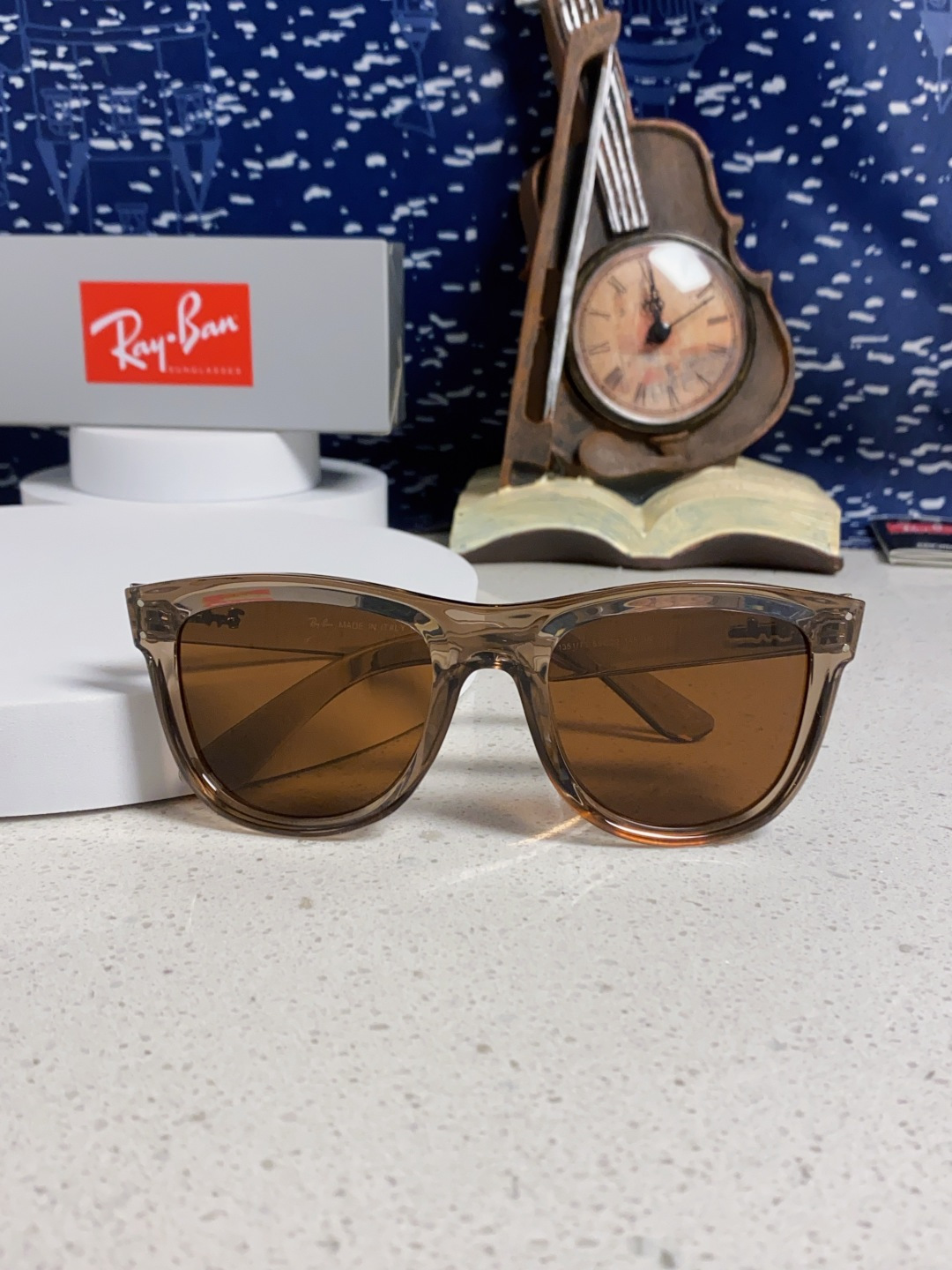 RayBan雷朋 2025新款 成毅同款REVERSE反转系列太阳镜复古方框男女情侣款简约黑框墨镜 RB