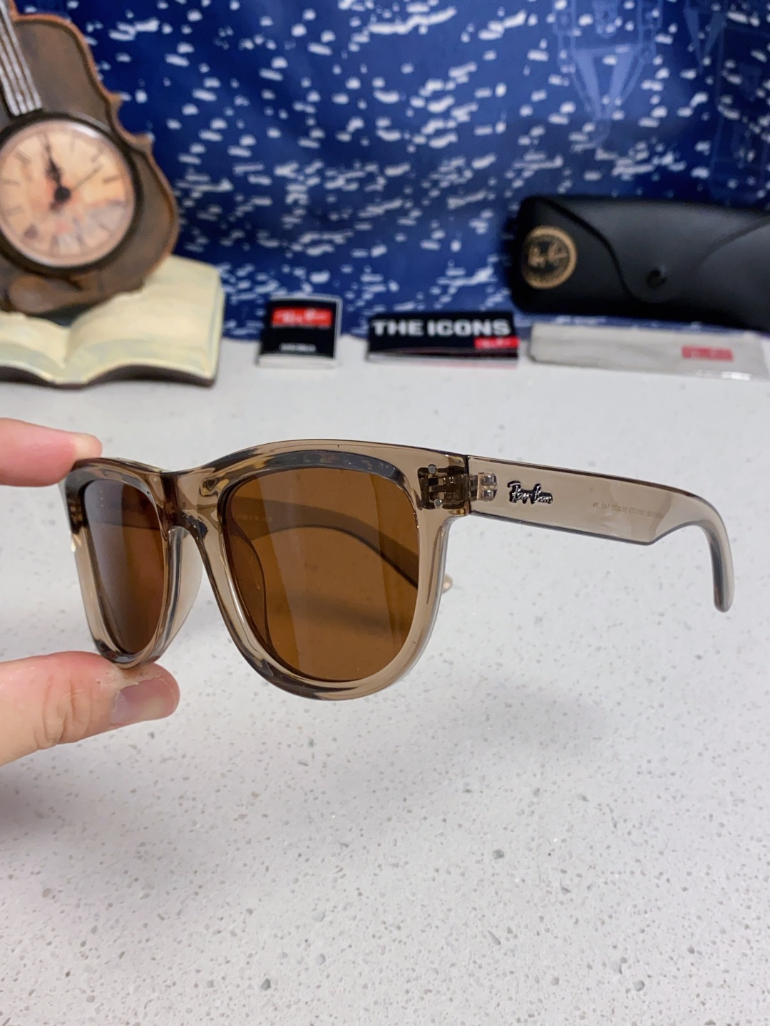 RayBan雷朋 2025新款 成毅同款REVERSE反转系列太阳镜复古方框男女情侣款简约黑框墨镜 RB