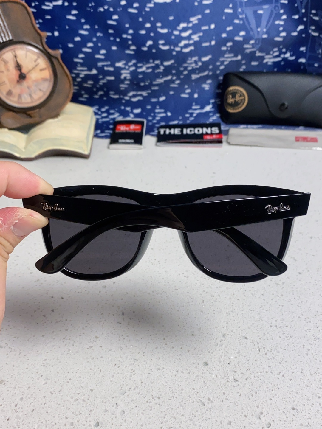 RayBan雷朋 2025新款 成毅同款REVERSE反转系列太阳镜复古方框男女情侣款简约黑框墨镜 RB