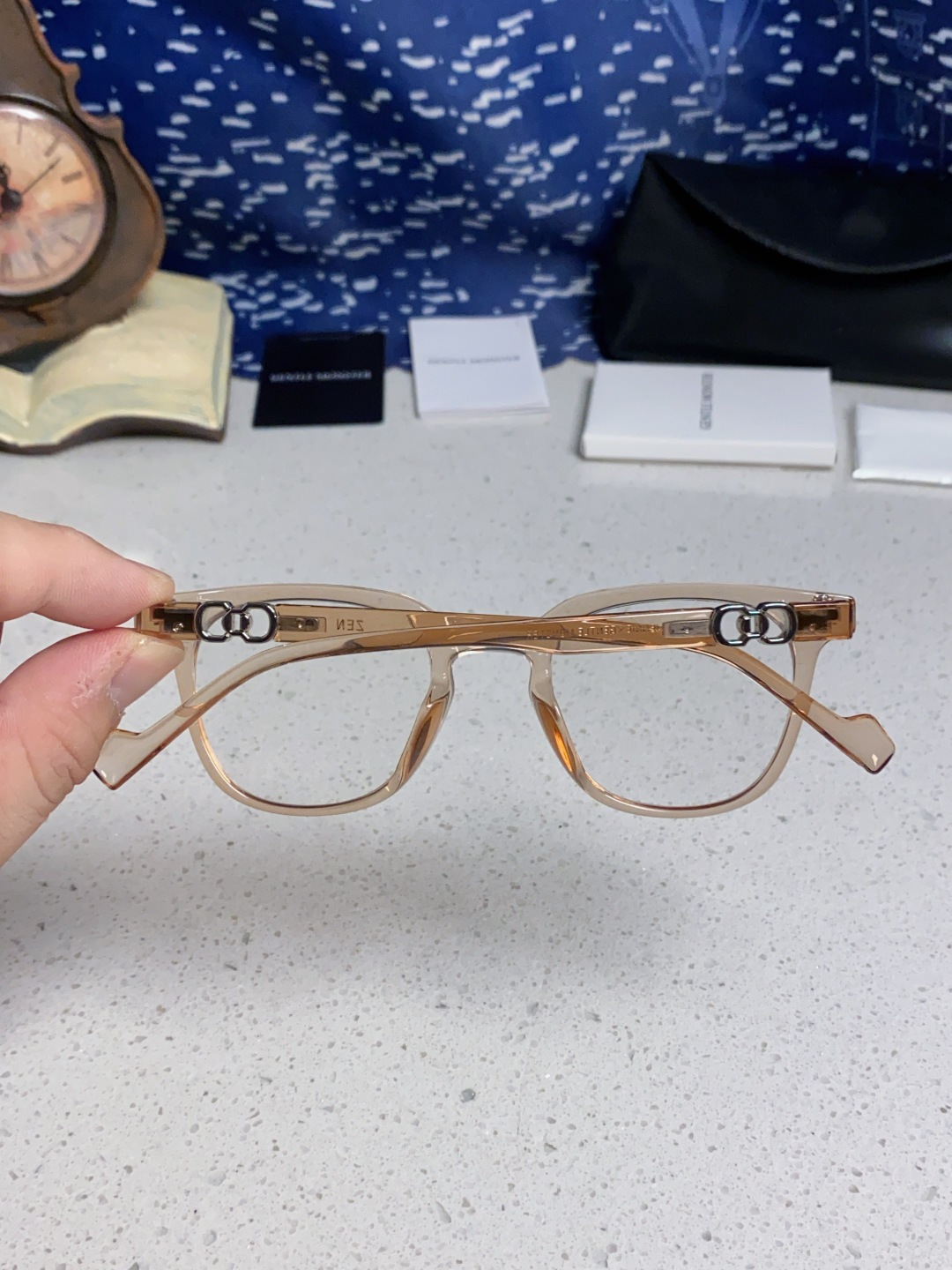 Gentle Moster(GM) GM韩系近视眼镜框女可配度数镜片素颜大脸显瘦眼镜潮流网红ins 型号