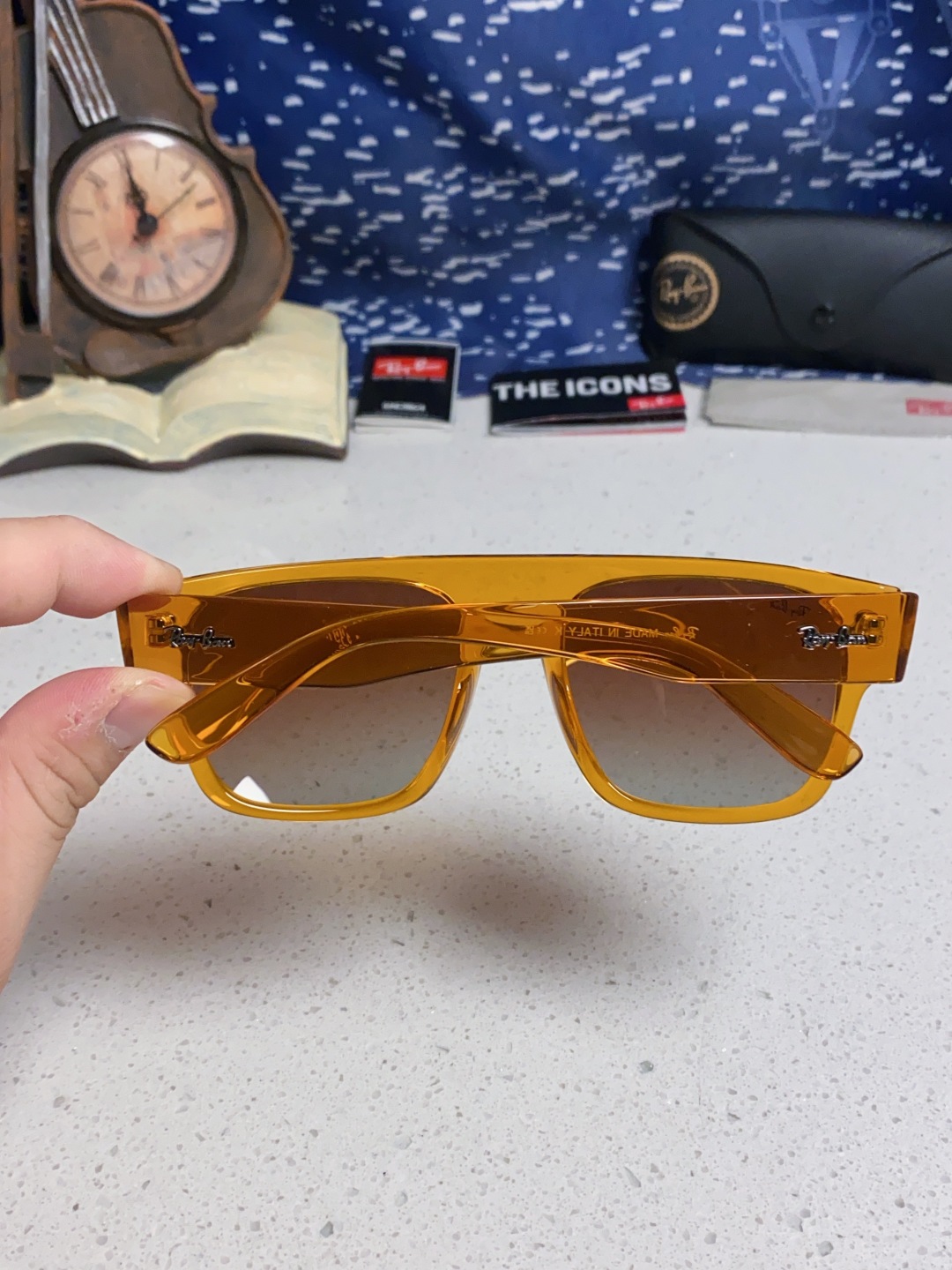 Rayban雷朋 2025新款男女复古大方框超宽显脸瘦太阳眼镜时尚墨镜遮阳镜 RB0360