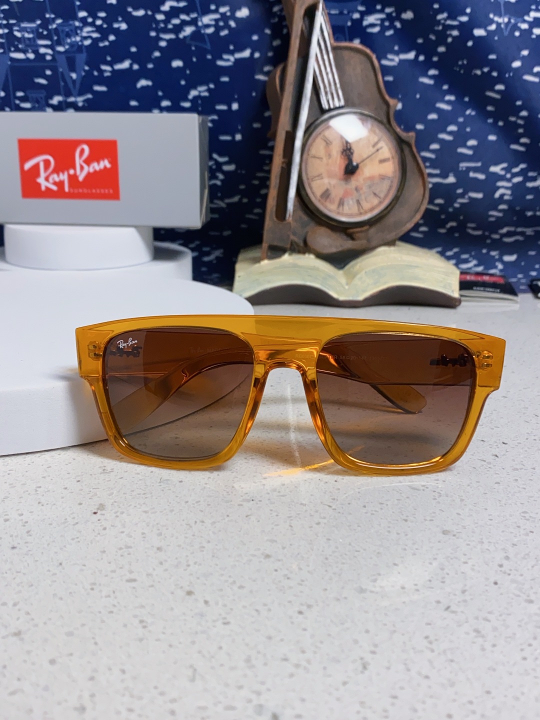 Rayban雷朋 2025新款男女复古大方框超宽显脸瘦太阳眼镜时尚墨镜遮阳镜 RB0360