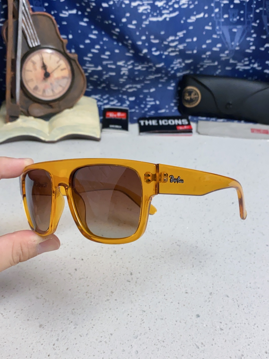 Rayban雷朋 2025新款男女复古大方框超宽显脸瘦太阳眼镜时尚墨镜遮阳镜 RB0360