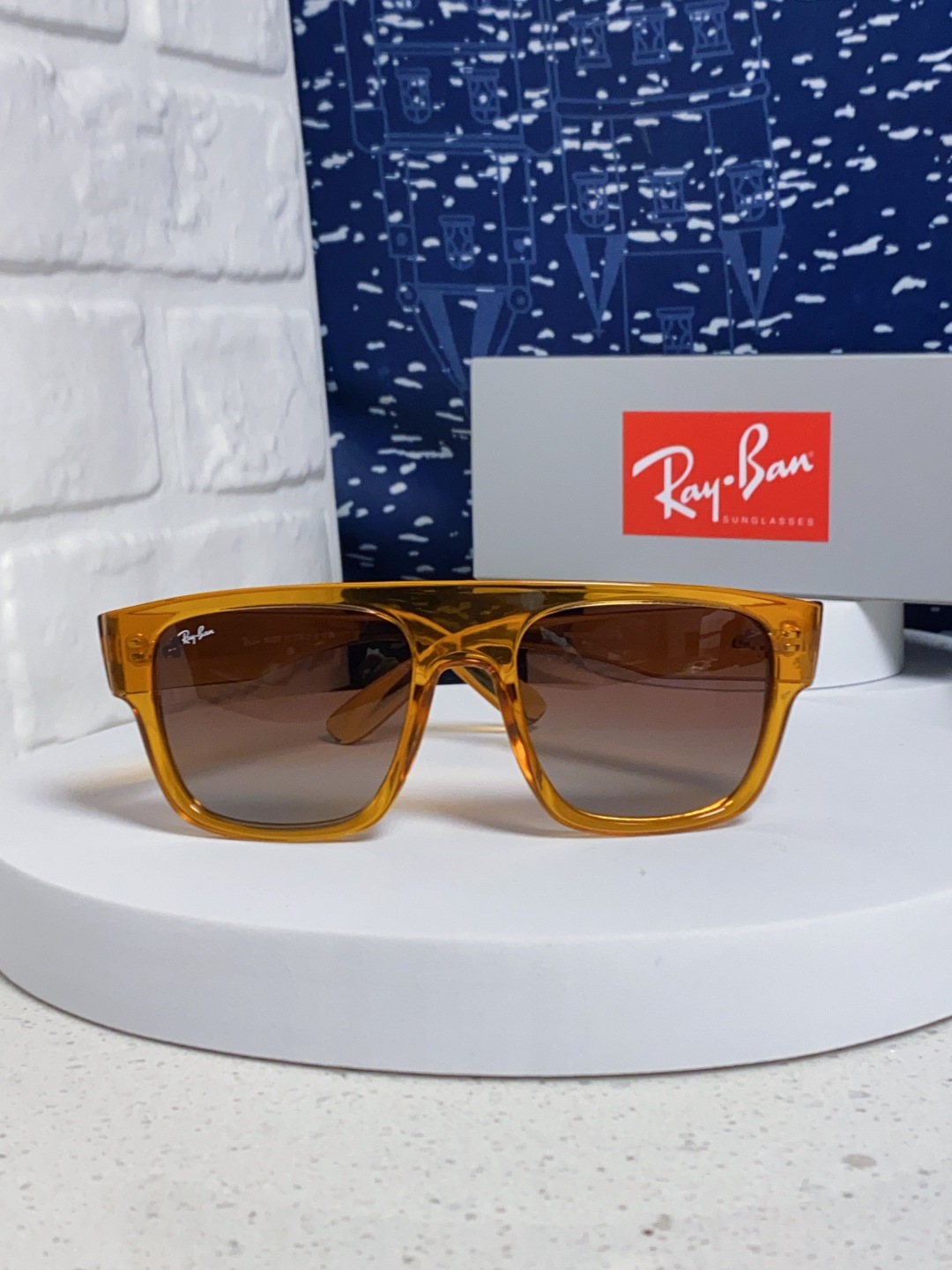 Rayban雷朋 2025新款男女复古大方框超宽显脸瘦太阳眼镜时尚墨镜遮阳镜 RB0360