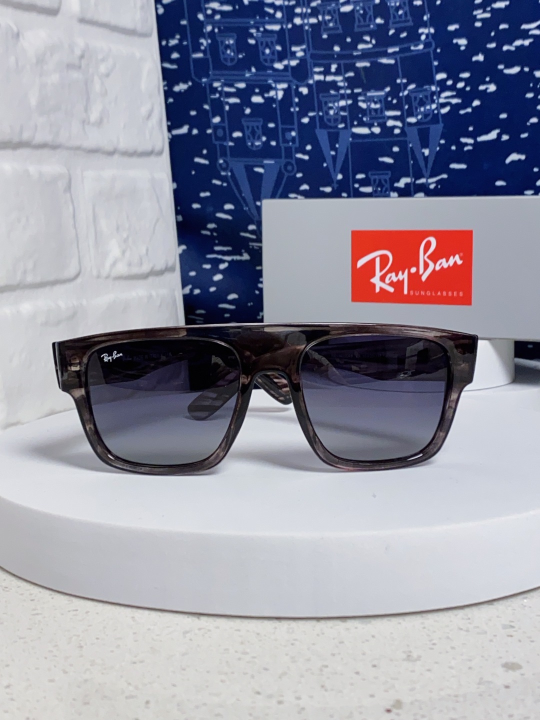 Rayban雷朋 2025新款男女复古大方框超宽显脸瘦太阳眼镜时尚墨镜遮阳镜 RB0360