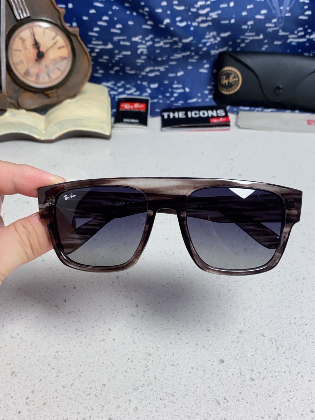 Rayban雷朋 2025新款男女复古大方框超宽显脸瘦太阳眼镜时尚墨镜遮阳镜 RB0360