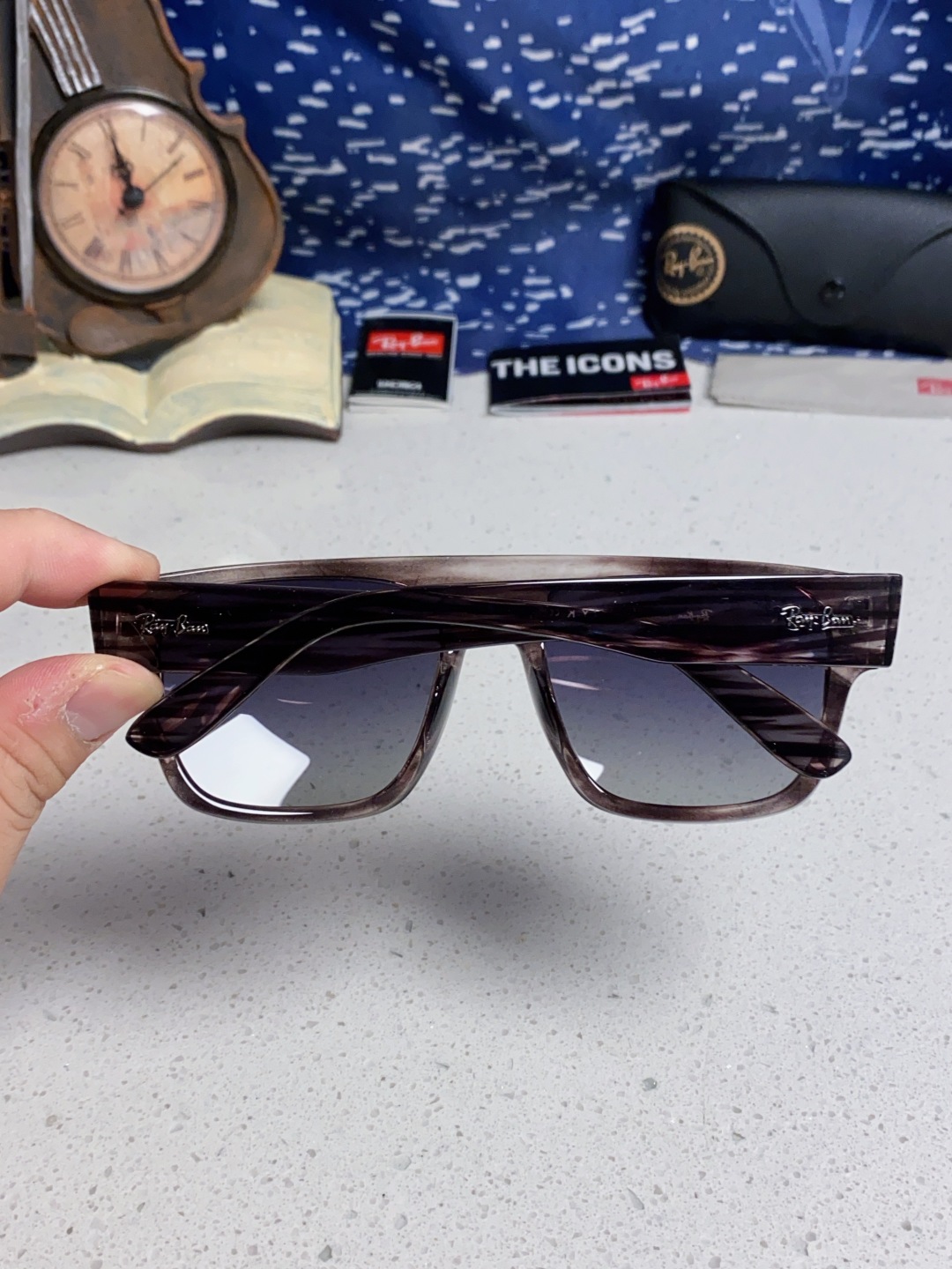 Rayban雷朋 2025新款男女复古大方框超宽显脸瘦太阳眼镜时尚墨镜遮阳镜 RB0360