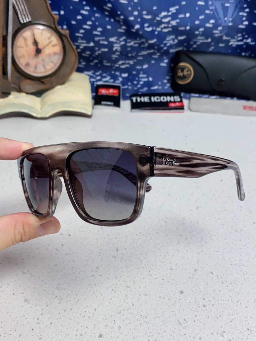 Rayban雷朋 2025新款男女复古大方框超宽显脸瘦太阳眼镜时尚墨镜遮阳镜 RB0360
