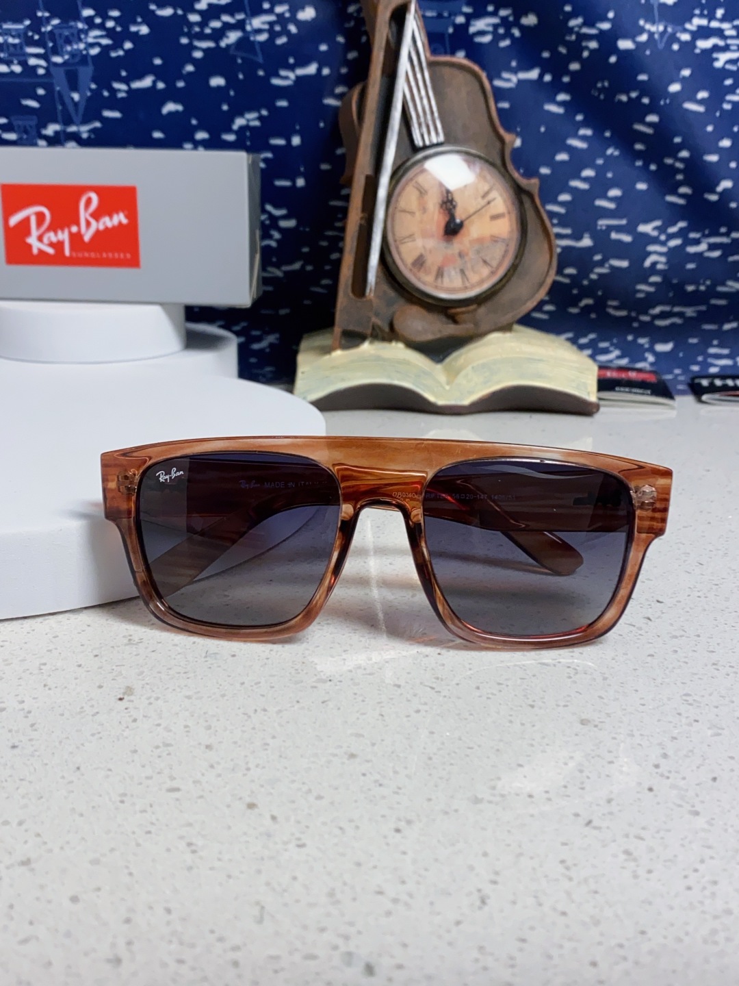 Rayban雷朋 2025新款男女复古大方框超宽显脸瘦太阳眼镜时尚墨镜遮阳镜 RB0360