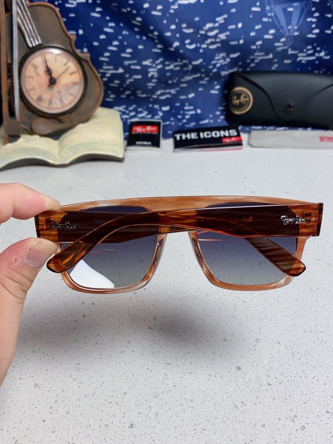 Rayban雷朋 2025新款男女复古大方框超宽显脸瘦太阳眼镜时尚墨镜遮阳镜 RB0360