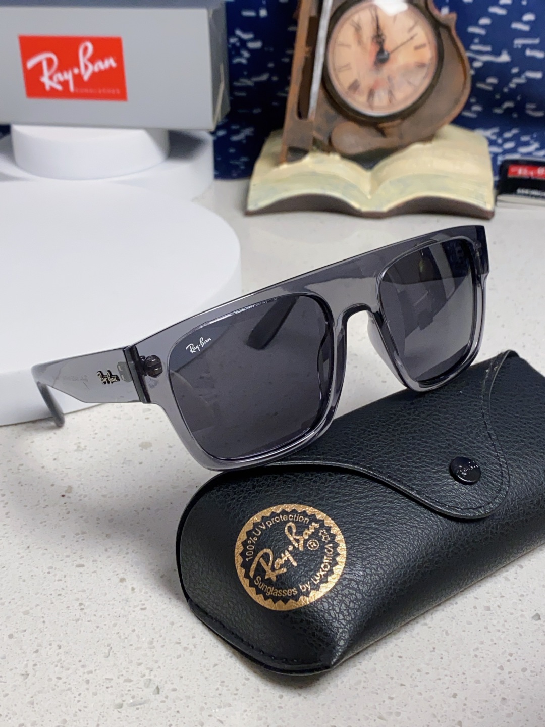 Rayban雷朋 2025新款男女复古大方框超宽显脸瘦太阳眼镜时尚墨镜遮阳镜 RB0360